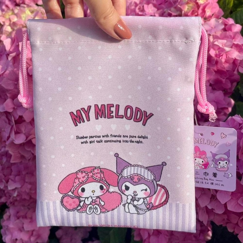 Sanrio My Melody and Kuromi Drawstring Bag
